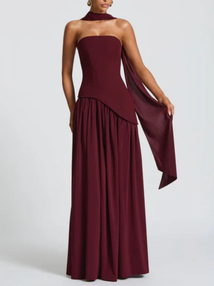 Maliyah Maxi Dress - Cherry Lacquer main image 0